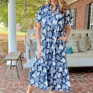 entro  Floral Maxi Dress #3407